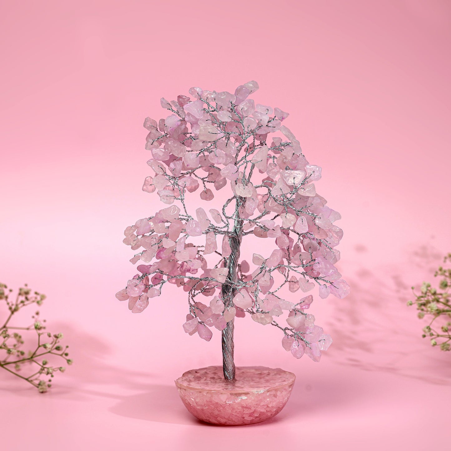 Rose Quartz Crystal Tree