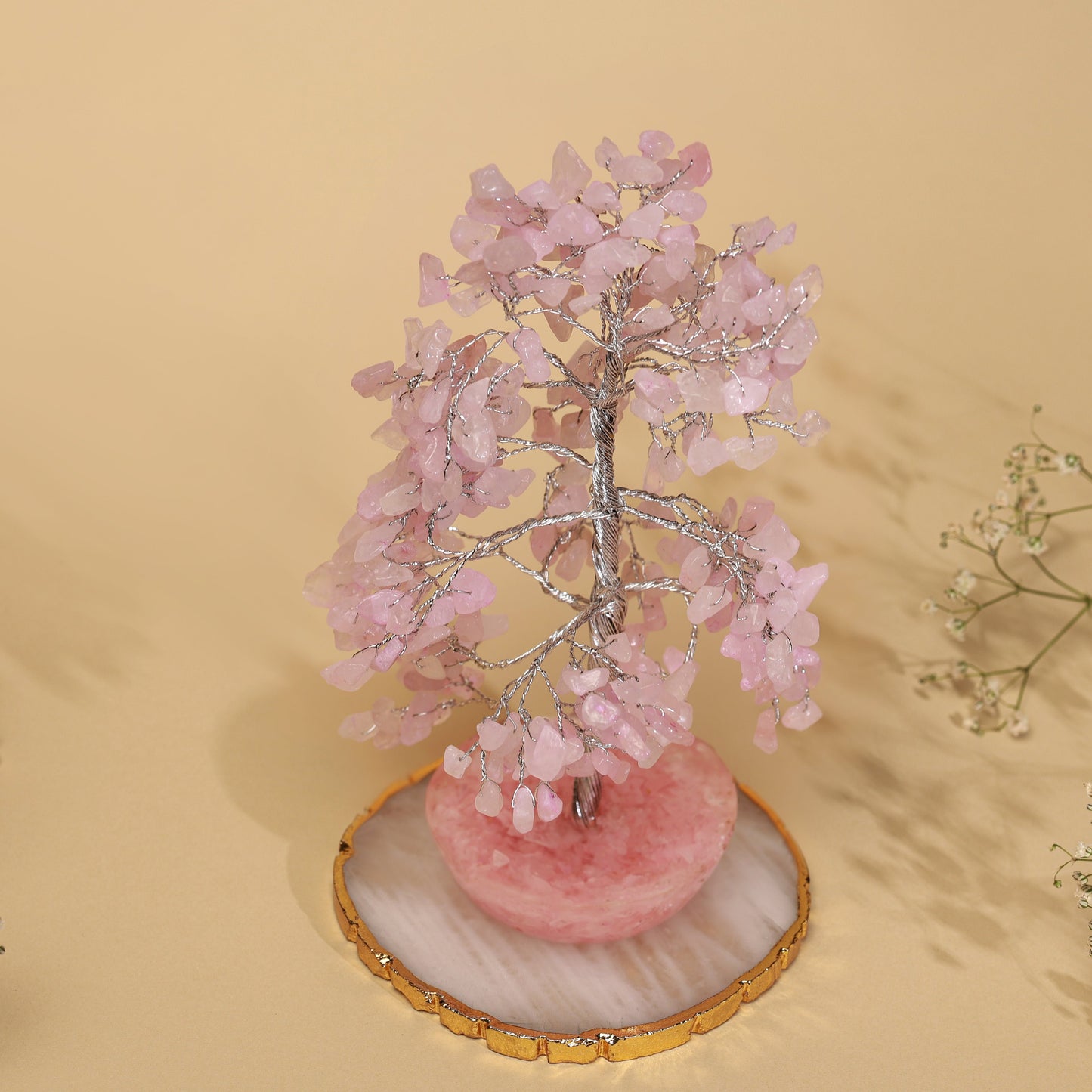 Rose Quartz Crystal Tree